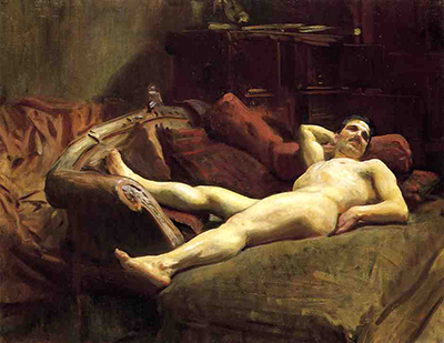 Male Model Resting John Singer Sargent